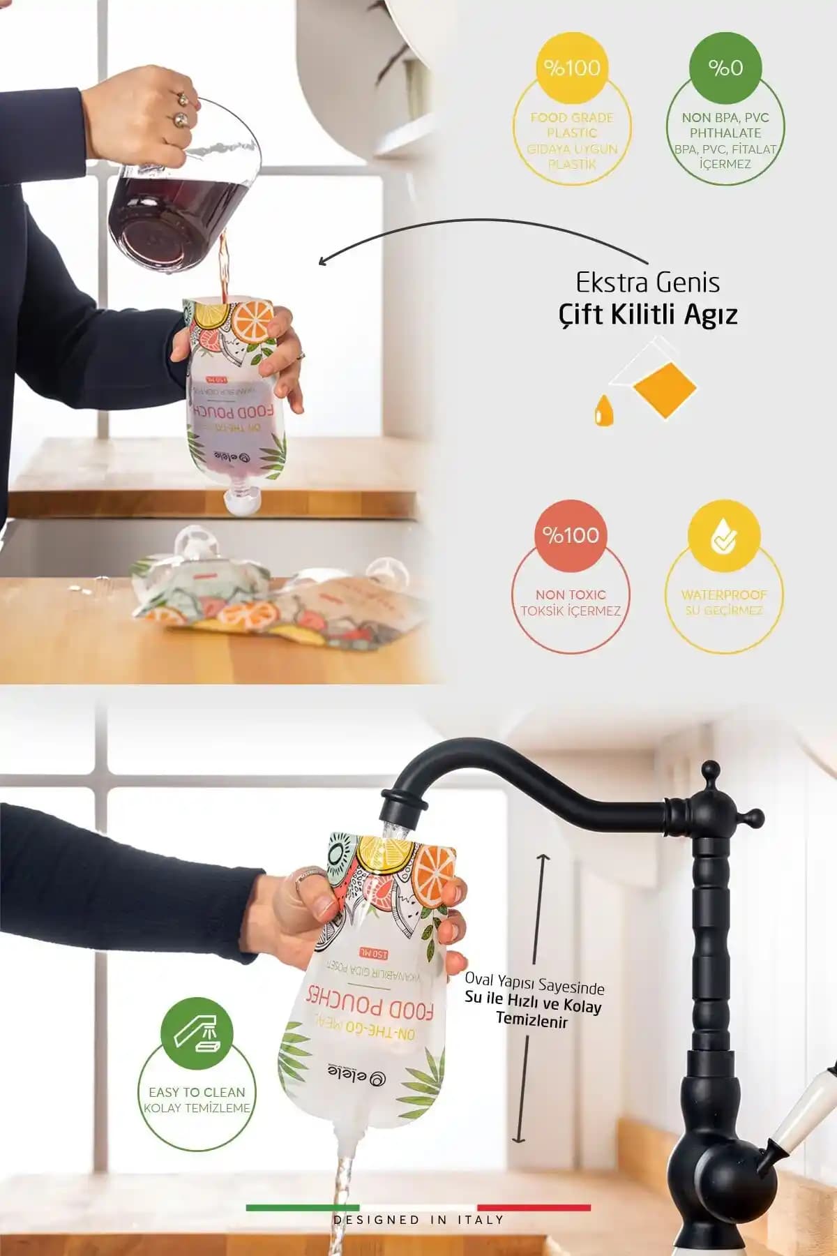 Yıkanabilir Kilitli Bebek Mama Kabı ve Gıda Poşetleri: Güvenli ve Ekonomik Saklama Çözümleri